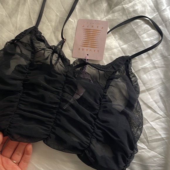 Savage x fenty mesh cami (black caviar) - Picture 4 of 8